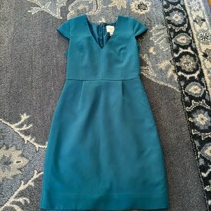 J Crew suiting teal dress
